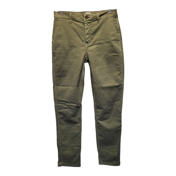 J. Crew Women's Green Tapered Chinos - Size 26T - Picture 1 of 7